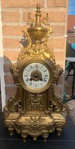 Antieke vergulde pendule, Ophalen of Verzenden
