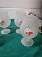 ice tea glazen vier stuks lipton, Verzamelen, Glas en Borrelglaasjes, Ophalen of Verzenden