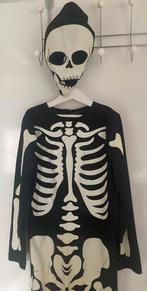 Skeletpak voor Halloween maat 134/140, Ophalen of Verzenden, Gebruikt, 134 t/m 140, Jongen of Meisje
