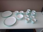 Mooi 24 delig Mepal servies, mintgroen, Caravans en Kamperen, Kampeeraccessoires, Ophalen, Zo goed als nieuw