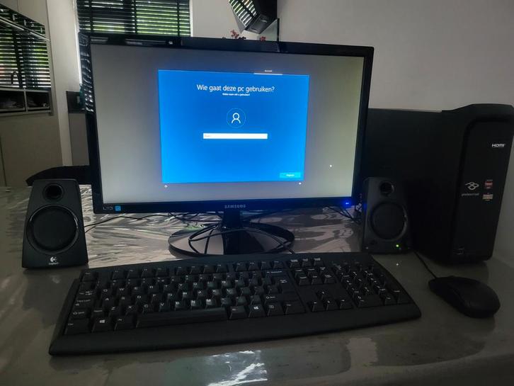 Packard Bell PC - Compleet!, Computers en Software, Desktop Pc's, Gebruikt, Minder dan 2 Ghz, HDD, 4 GB, Met videokaart, Met monitor