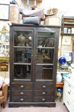 Vitrine kast/opbergkast, Ophalen, Gebruikt, 100 tot 150 cm, Teakhout