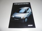 brochure Fiat Cinquecento, Ophalen of Verzenden, Zo goed als nieuw, Overige merken