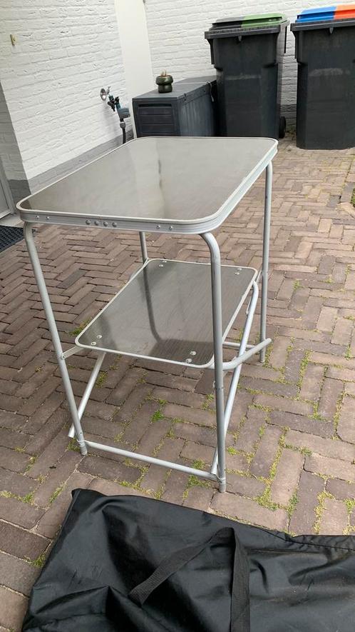 Inklapbaar Kampeertafeltje, Caravans en Kamperen, Kampeeraccessoires, Gebruikt, Ophalen