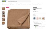 Plaid beige, Huis en Inrichting, Ophalen of Verzenden, Zo goed als nieuw