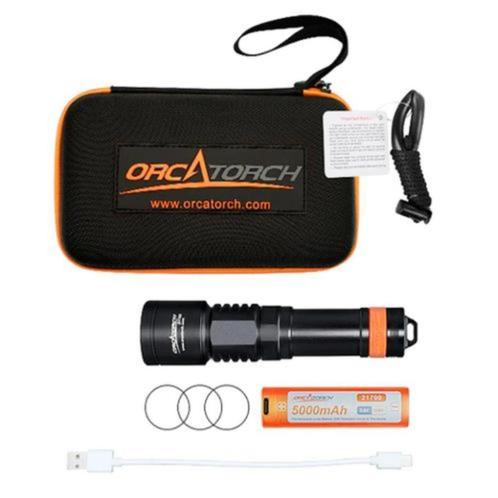 Duiklamp 3000 lumen oplaadbaar Orcatorch GRATIS VERZENDING!, Watersport en Boten, Duiken, Nieuw, Duiklamp, Ophalen of Verzenden