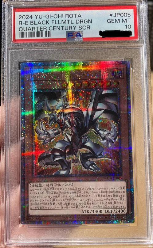 Yu-Gi-Oh! Red Eyes Black Fullmetal Dragon QCR PSA 10 Mint !, Hobby en Vrije tijd, Verzamelkaartspellen | Yu-gi-Oh!, Zo goed als nieuw