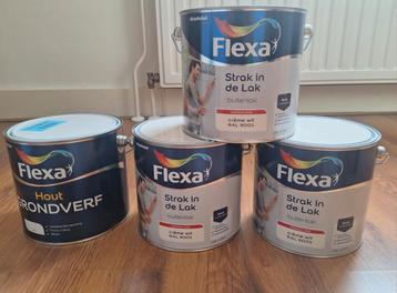 Flexa Strak in de lak, buitenverf 3x2,5 liter, RAL 9001 beschikbaar voor biedingen