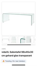 Salontafel Gehard glas, Huis en Inrichting, Tafels | Salontafels, Ophalen, Minder dan 50 cm, 50 tot 100 cm, Nieuw