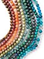 OPRUIMING Nieuwe restant strengen NATUURSTEEN kralen (15), Ophalen of Verzenden, Nieuw, Kraal