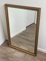 Antiek vintage retro vergulde houten barok spiegel, Ophalen, Zo goed als nieuw, Minder dan 100 cm, Rechthoekig