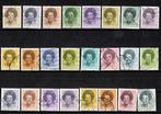 Nederland nr. 1237-1252 Koningin Beatrix in zwart gestempeld, Postzegels en Munten, Verzenden, Na 1940, Gestempeld