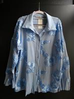Nieuwe blouse voile lichtblauw 40 42 44, Ophalen of Verzenden, Nieuw, Maat 42/44 (L), Blauw