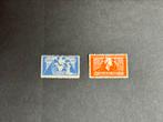 Nederland 1923 Toorop zegels NVPH nr 134-135 gestempeld, Postzegels en Munten, Postzegels | Nederland, T/m 1940, Verzenden, Gestempeld