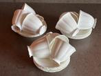 9 Royal Albert Gossamer kop- en schotels, Ophalen of Verzenden, Zo goed als nieuw, Porselein, Kop en/of schotel