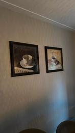 Schilderij cappuccino espresso, Ophalen, Zo goed als nieuw, Hout