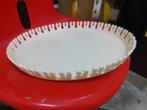 Rede Italy design jaren 70 rond dienblad wit 35 cm retro, Huis en Inrichting, Woonaccessoires | Dienbladen, Kunststof, Gebruikt