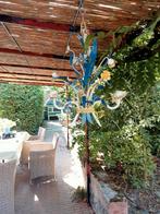 Antieke Franse lamp met bloemenboeket, Antiek en Kunst, Antiek | Lampen, Ophalen of Verzenden