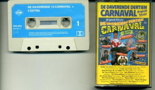 De Daverende Dertien Carnaval + 3 Extra 16 nrs cassette 1985, Cd's en Dvd's, Cassettebandjes, Zo goed als nieuw, Origineel, Nederlandstalig