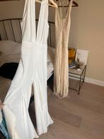 Witte Jumpsuit met Wijde Pijpen, Wit, Ophalen of Verzenden, Zo goed als nieuw, Maat 36 (S)