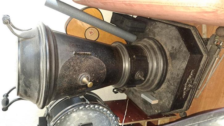 Gietijzeren potkachel, Antiek en Kunst, Curiosa en Brocante, Ophalen