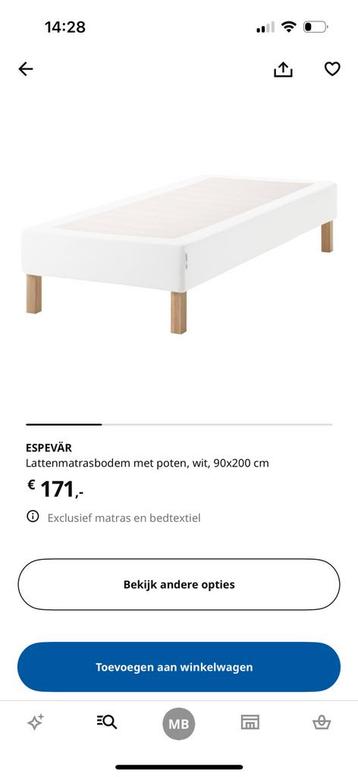 Lattenmatrasbodem IKEA 90x200 beschikbaar voor biedingen