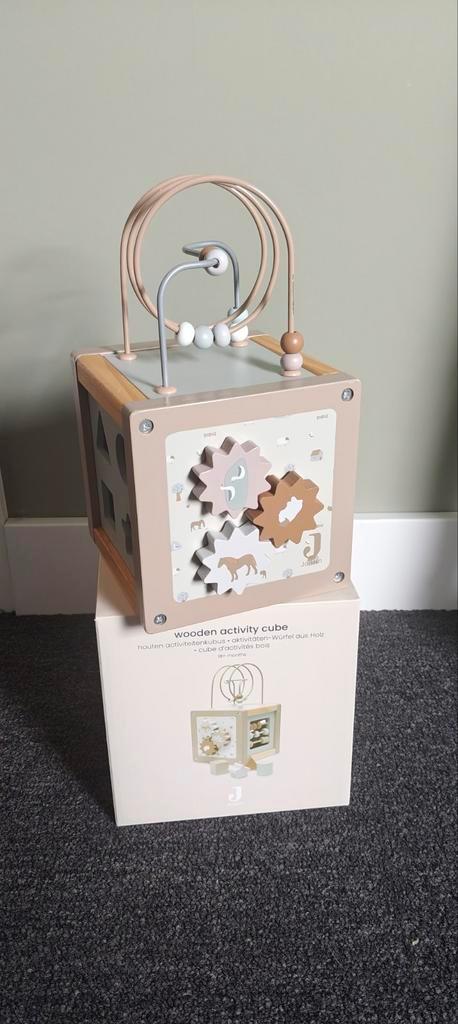 Jollein houten activiteitenkubus, Kinderen en Baby's, Speelgoed | Houten speelgoed, Overige typen, Ophalen