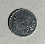 50 kurus Turkije 1975, Postzegels en Munten, Munten | Europa | Niet-Euromunten, Ophalen of Verzenden, Overige landen