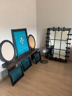 4 Kaders industrieel robuust stoer met tekst, Antiek en Kunst, Curiosa en Brocante, Ophalen