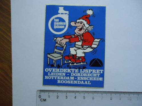 sticker oud Schaatsen strip roosendaal ton menken ijsbaan, Verzamelen, Stickers, Zo goed als nieuw, Bedrijf of Vereniging, Verzenden