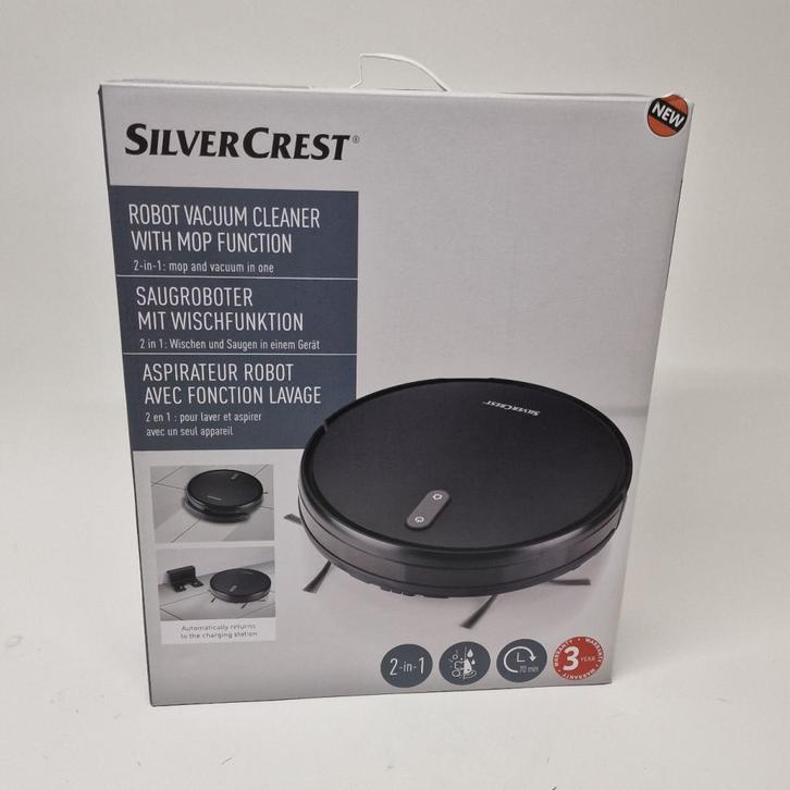 SILVERCREST Robotstofzuiger met dweil functie | Nieuw, Witgoed en Apparatuur, Stofzuigers, Nieuw