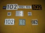 oud emaille huisnummer 102 ook 103 104 105 106 107 108 109 8, Ophalen of Verzenden