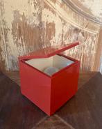 Cuboluce tafellamp jaren 70 doosjeslamp, Huis en Inrichting, Ophalen of Verzenden, Zo goed als nieuw, Kunststof, Minder dan 50 cm