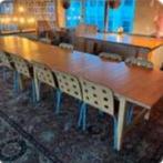 Massief houten uitschuifbate tafel Ikea, Huis en Inrichting, Tafels | Eettafels, Ophalen, Gebruikt, 100 tot 150 cm, 200 cm of meer