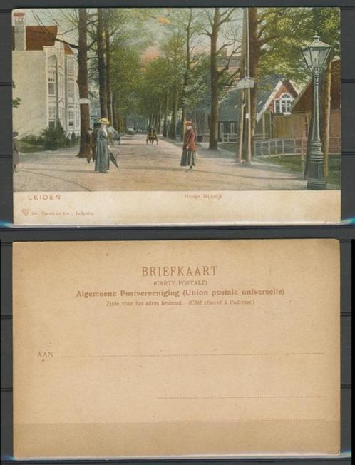 Leiden 1915 Hooge Rijndijk Ansichtkaart 1109d jdu, Verzamelen, Ansichtkaarten | Nederland, Ongelopen, Zuid-Holland, Voor 1920