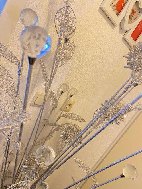 Vloerlamp met Diamantbollen, Huis en Inrichting, Lampen | Vloerlampen, Zo goed als nieuw, 150 tot 200 cm, Metaal, Ophalen
