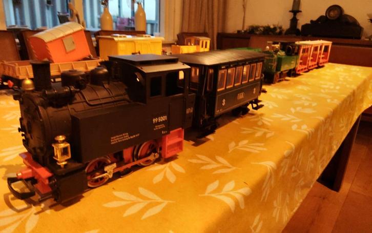 LGB Trein Set met Rails, Wissels & Trafo, Hobby en Vrije tijd, Modeltreinen | H0, Gebruikt, Rails, Gelijkstroom, Fleischmann, Ophalen of Verzenden