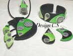Uniek Ketting armband oorbellen ring Klei, Ophalen of Verzenden, Nieuw, Overige kleuren, Overige materialen