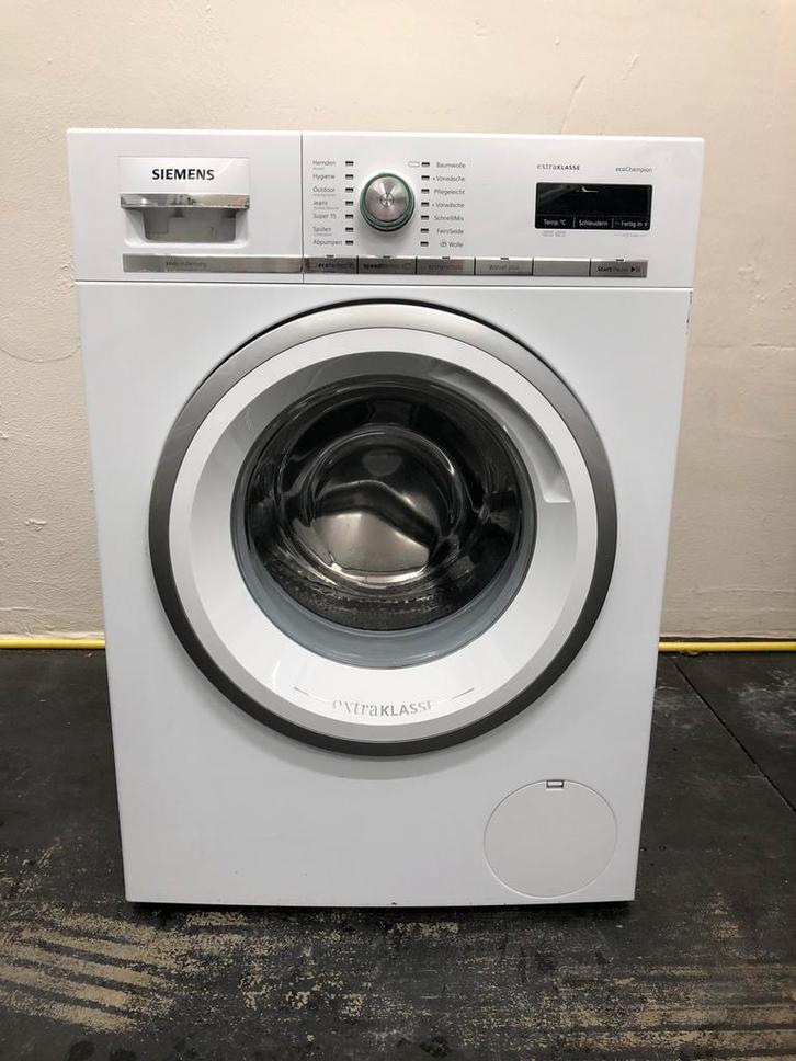 €325 A+++ 8kg wasmachine Siemens iQ700 MET GARANTIE, Witgoed en Apparatuur, Wasmachines, Zo goed als nieuw, Voorlader, 8 tot 10 kg
