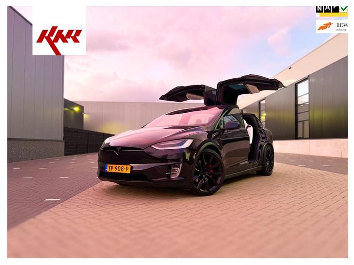 Tesla Model X 100D performance look CCS FSD €7500 100D, Auto's, Tesla, Bedrijf, Te koop, Model X, 4x4, ABS, Achteruitrijcamera