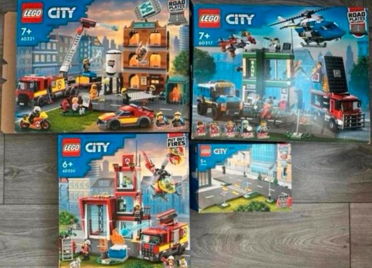 Lego city 4 sets 60321 / 60320 / 60317 / 60304, Kinderen en Baby's, Speelgoed | Duplo en Lego, Zo goed als nieuw, Lego, Complete set