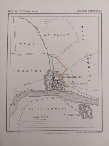 167 / Litho uit 1866 door J. Kuyper van Schoonhoven beschikbaar voor biedingen