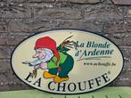 Zeldzaam reclamebord La Chouffe blonde (1ste versie!), Ophalen of Verzenden, Nieuw, Reclamebord, Plaat of Schild, Overige merken
