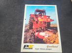 Tractor folder PZ zweegers GOUDLAND Super Vitesse ploegen, Ophalen of Verzenden, Zo goed als nieuw