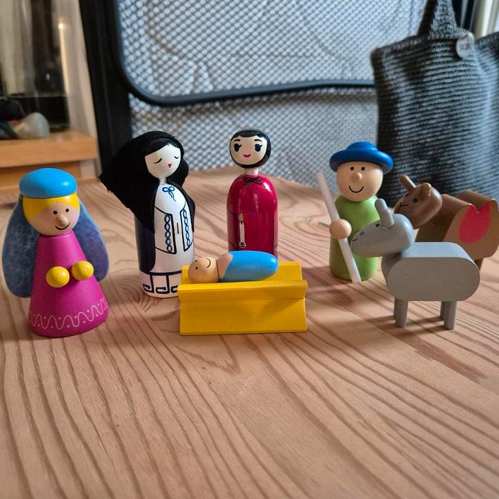Nieuwe Houten Kerststal, Diversen, Kerst, Nieuw, Ophalen of Verzenden