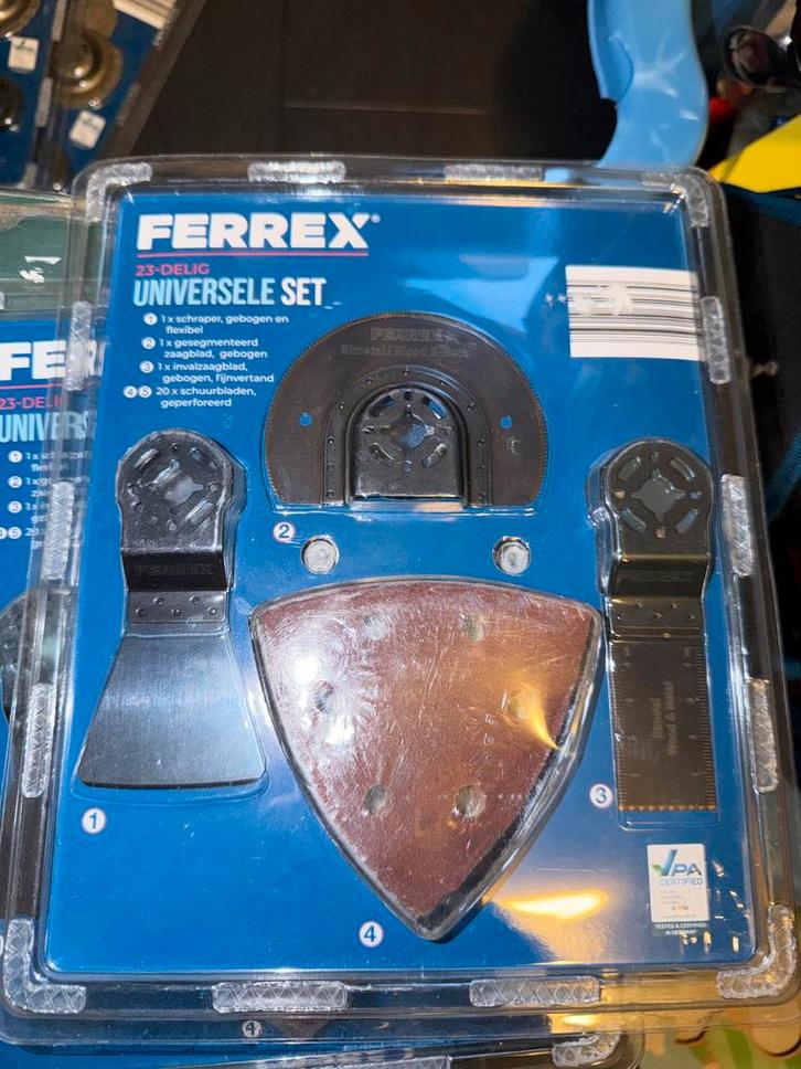 Ferrex 23-delige Universele Set - Nieuw, Doe-het-zelf en Verbouw, Gereedschap | Machine-onderdelen en Toebehoren, Nieuw, Ophalen of Verzenden