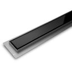 douchegoot met zwart glasrooster zeer mooi 70 80 90 & 100 cm, Ophalen, Afvoer, Nieuw, Rvs