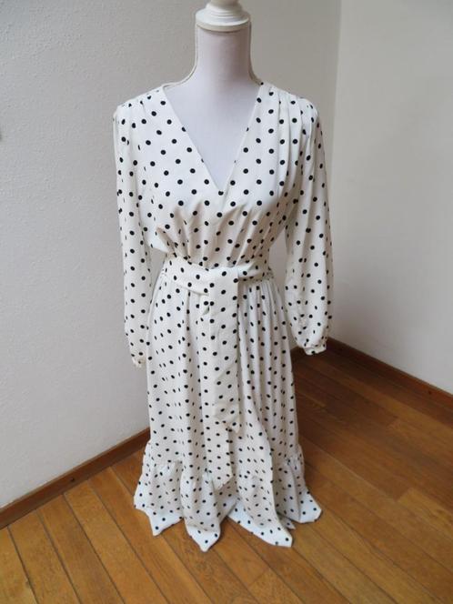 H45 COCOMORE nieuwe jurk wit zwart maat 40, Kleding | Dames, Jurken, Nieuw, Maat 38/40 (M), Wit, Onder de knie, Ophalen of Verzenden