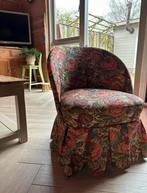 Prachtige Vintage bloemenmltief stoel fauteuil, Ophalen of Verzenden, Zo goed als nieuw