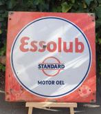 Emaille Bord Esso / Essolub - Jaren 30, Verzamelen, Merken en Reclamevoorwerpen, Ophalen of Verzenden, Gebruikt, Reclamebord